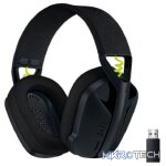 Logitech G435 Lightspeed and Bluetooth Wireless Gaming Headset  Black